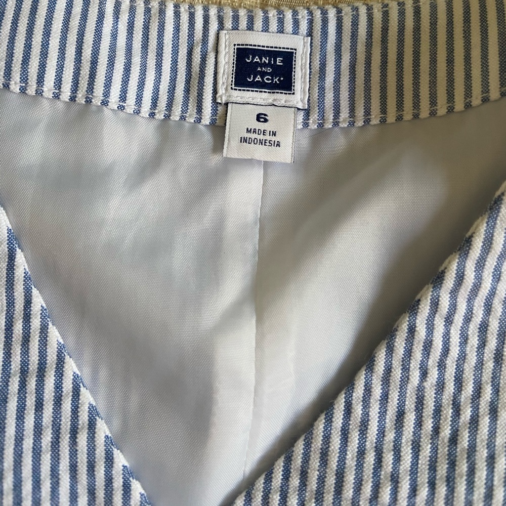 Janie & jack vest and short set boy size 6